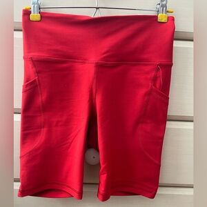 Powersoft Red Women's Bike Shorts